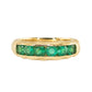 14kt gold emerald treasure band