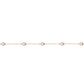 14kt gold seven diamond bezel bracelet
