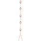 14kt gold five diamond bezel hand chain