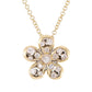 14kt gold and diamond flowerbomb necklace