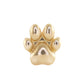 14kt gold LS x LABELLE DOG PAW single stud