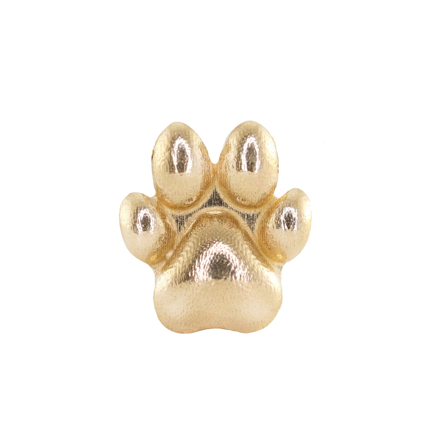 14kt gold LS x LABELLE DOG PAW single stud
