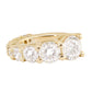 14kt gold graduated diamond ear band