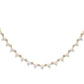 14kt gold graduated three prong diamond choker necklace