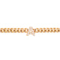 14kt gold and diamond mini initial flat link chain bracelet