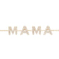 14kt gold and diamond spaced mama bracelet
