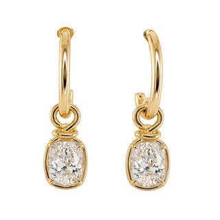 14kt gold diamond Marea drop earring