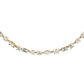 14kt gold floating mixed diamond choker