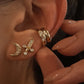 14kt gold and diamond royal sword single stud