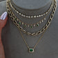 14kt gold floating mixed diamond choker