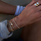 14kt gold diamond baby poppy tennis bracelet