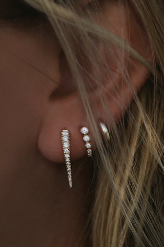 14kt gold classic gold baby hoop