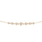 14kt gold round diamond star bracelet