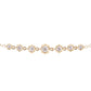 14kt gold round diamond star bracelet
