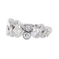 14kt gold mixed diamond cut bezel supernova ring