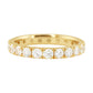 14kt gold and diamond 3.5mm thick eternity band