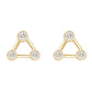 14kt gold and diamond trio constellation stud