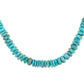 14kt gold turquoise bead necklace