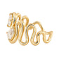 14kt gold two diamond Marea ring