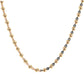 14kt gold 1.8mm solid ball chain necklace
