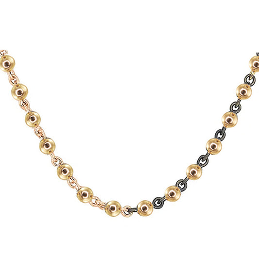 14kt gold 1.8mm solid ball chain necklace