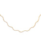 14kt gold and diamond wavy tennis necklace