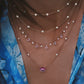 diamond bezel necklaces