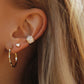 14kt gold diamond cigar ear band