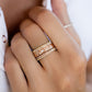 14kt gold and diamond princess deco ring - Luna Skye