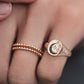 14kt gold bead ring - Luna Skye