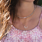 14kt gold and diamond starlit moon necklace - Luna Skye