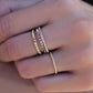 14kt gold pyramid ring - Luna Skye