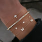 14kt gold star bracelet