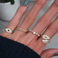 14kt gold bead ring - Luna Skye