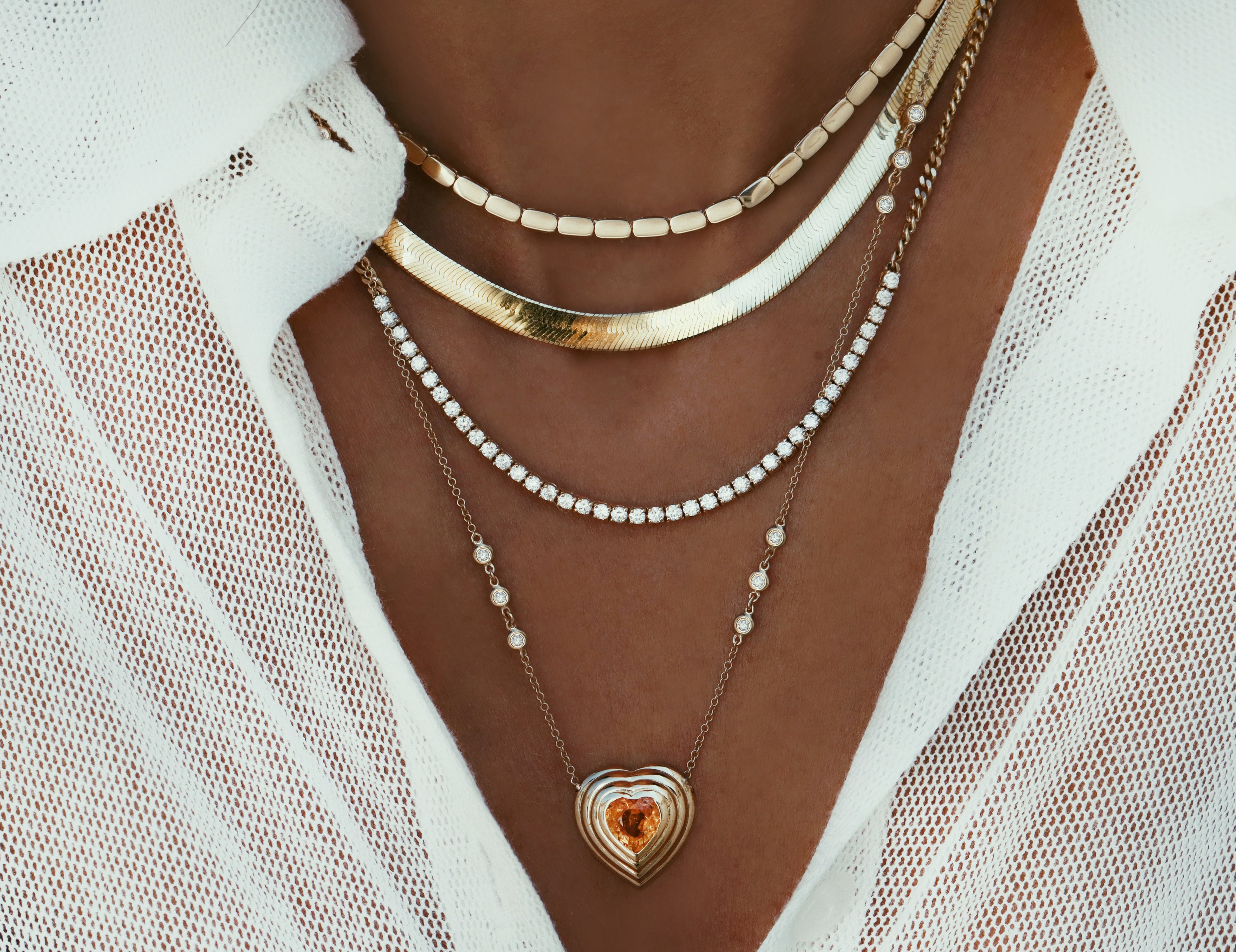 Gigi Herringbone Chain Necklace – Altar PDX