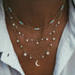 14kt gold and diamond turquoise bezel necklace - Luna Skye