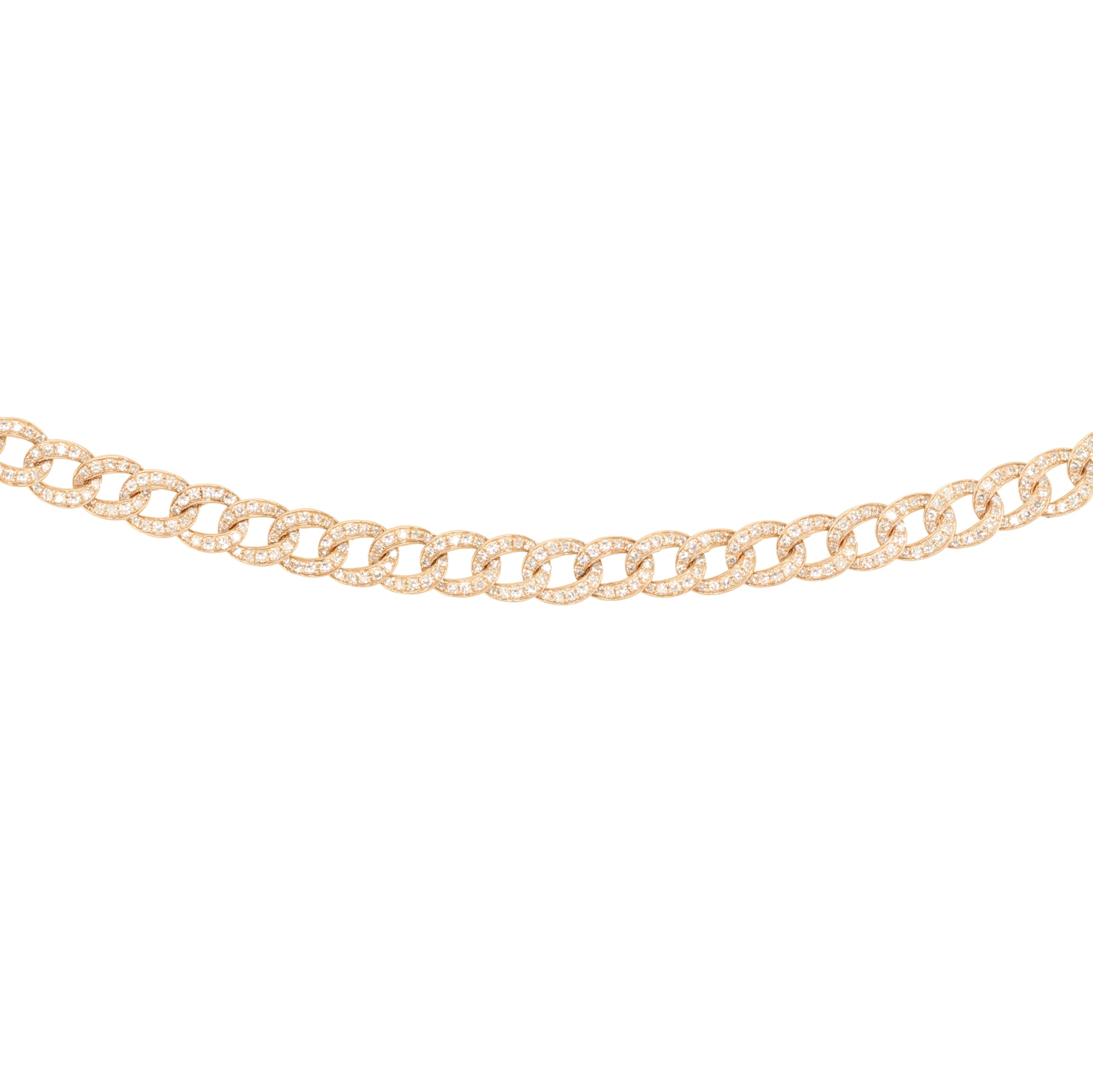 14kt gold and diamond baby chain link bracelet - Luna Skye