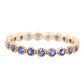 14kt gold and blue sapphire bezel ring - Luna Skye