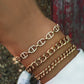 14kt gold thick anchor chain bracelet - Luna Skye
