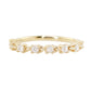 14kt gold and diamond row chain ring - Luna Skye