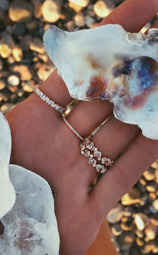 14kt gold rose cut diamond cluster ring - Luna Skye