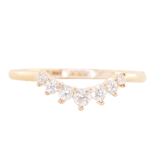 14kt gold diamond crown band - Luna Skye