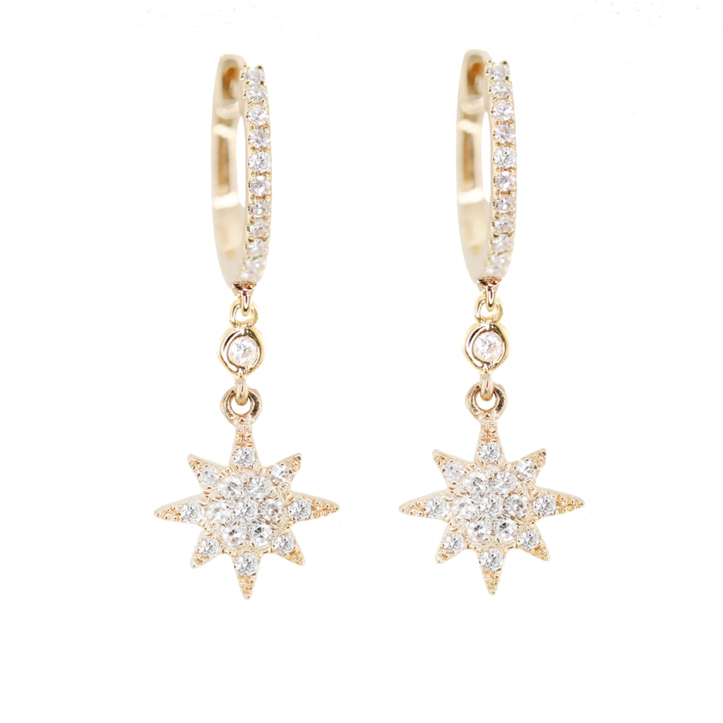 handmade moon and star earrings for women