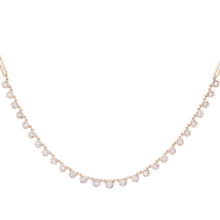 14kt gold diamond disk choker necklace - Luna Skye