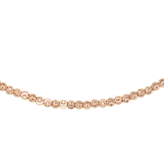 14kt gold full diamond cut beaded choker - Luna Skye