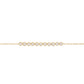 14kt gold mini diamond cut diamond bezel bracelet - Luna Skye