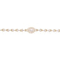 14kt gold and diamond marquise eye bracelet