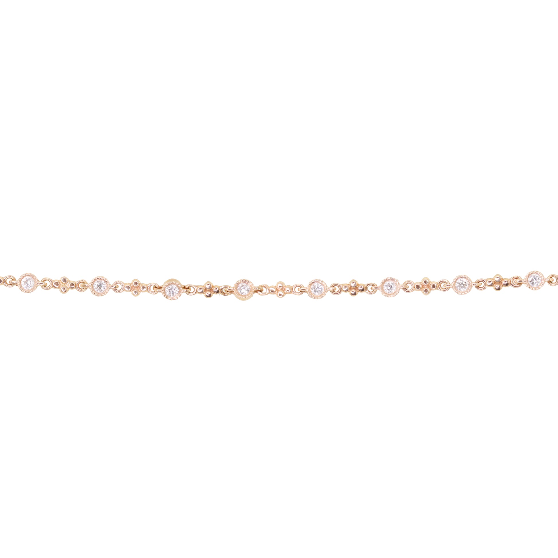 14kt gold diamond stevie bracelet - Luna Skye