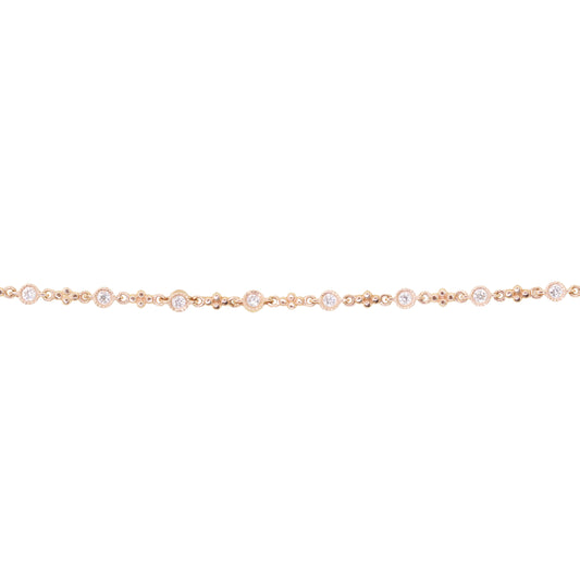 14kt gold diamond stevie bracelet - Luna Skye