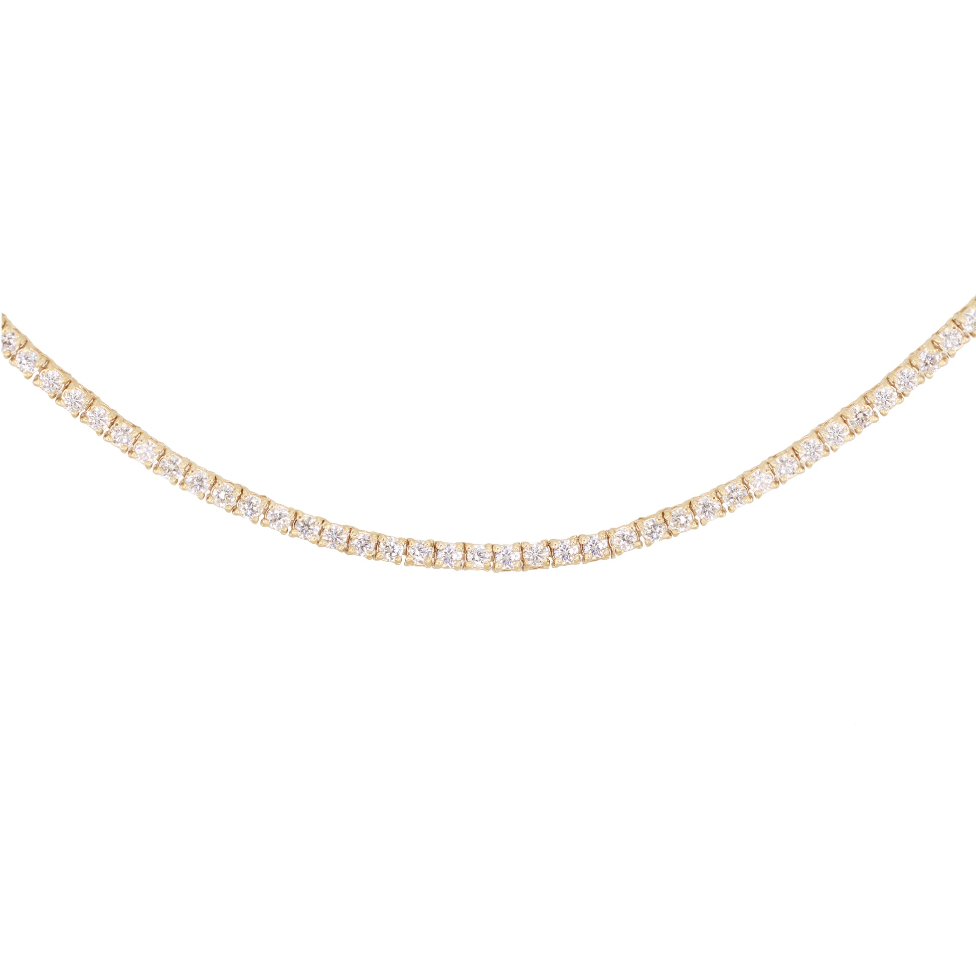 14kt gold and diamond tennis necklace - Luna Skye